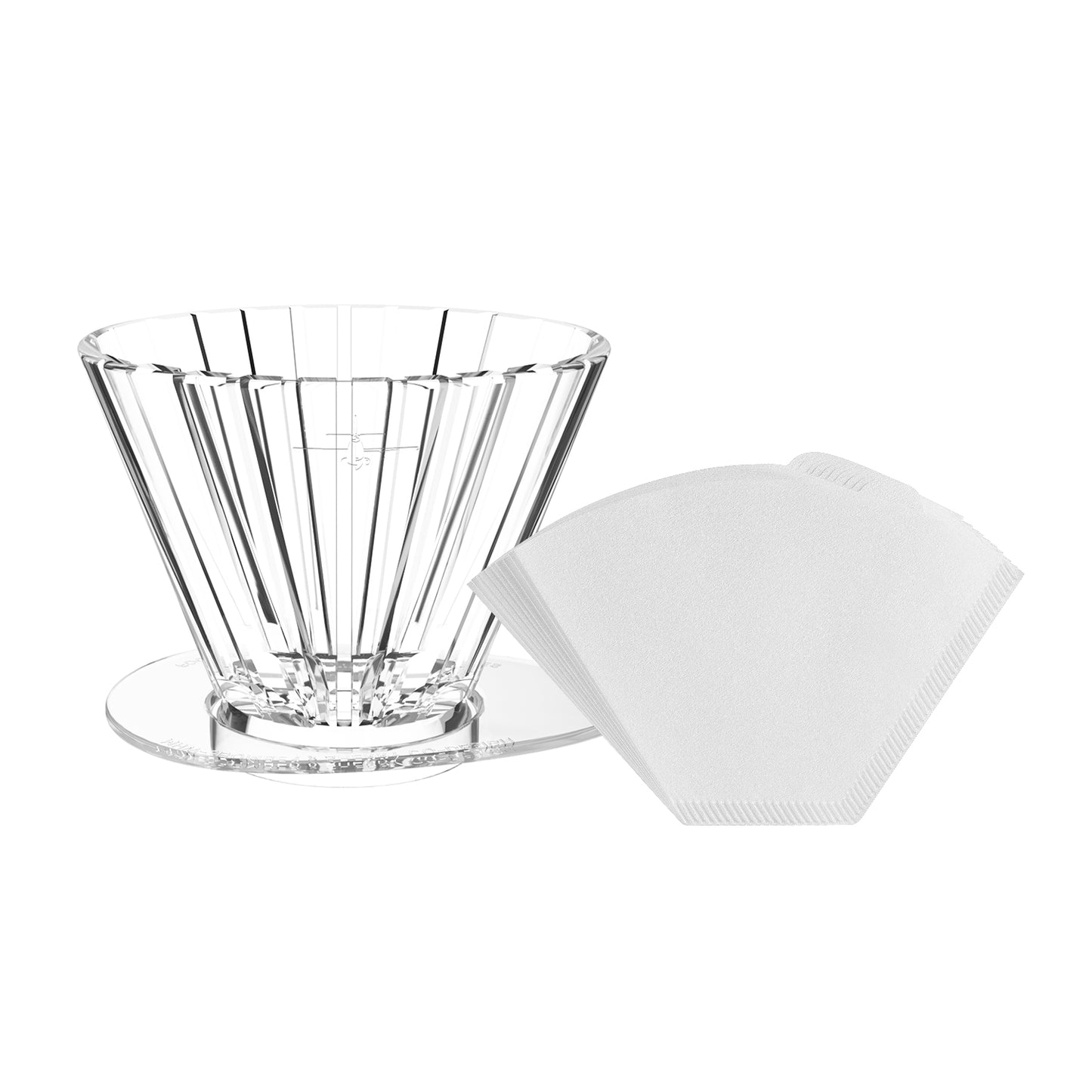 MHW-3Bomber Oval Dripper - Transparent