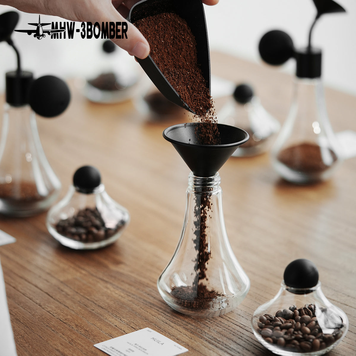 MHW-3Bomber Coffee Display Jar & Coffee Aroma Bottle